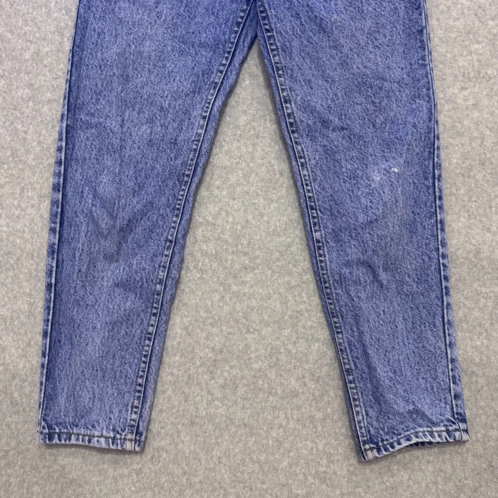 Vintage Lee Riders‎ High Waisted Mom Jeans Acid Wash Blue Tapered Leg 24 Waist